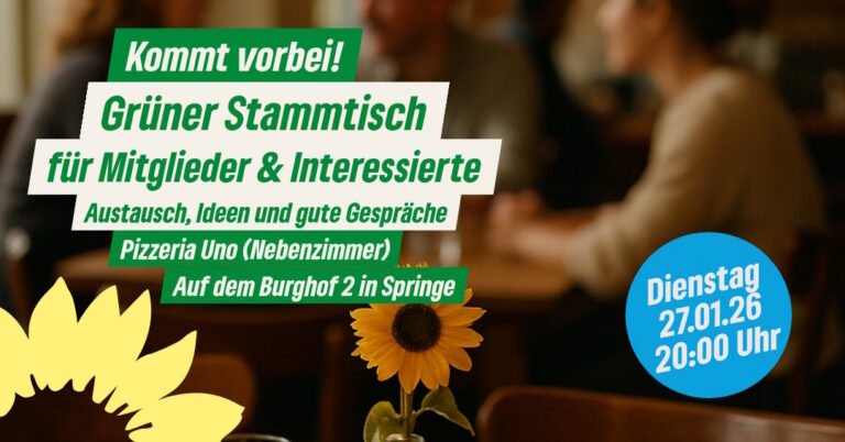 Grüner Stammtisch für Mitglieder und Interessierte